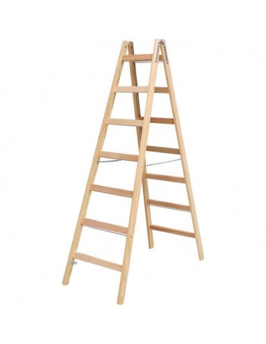 Krause Stabilo Két Oldalon Járható Fa Állólétra 2X7 Fokos