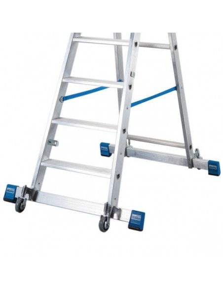 Krause Stabilo Gurítható Lépcsőfokos Állólétra Kitámasztóval 6 Fokos