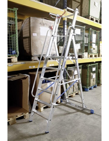 Krause Stabilo Lépcsőfokos Állólétra Nagy Dobogóval És Kapaszkodókerettel 14 Fokos