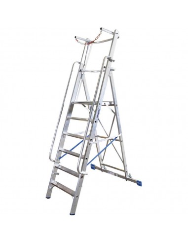 Krause Stabilo Lépcsőfokos Állólétra Nagy Dobogóval És Kapaszkodókerettel 14 Fokos