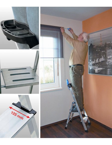 Krause Monto Safepro Lépcsőfokos Állólétra 2 Fokos