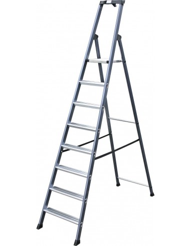 Krause Monto Sepro Lépcsőfokos Állólétra, Eloxált 8 Fokos