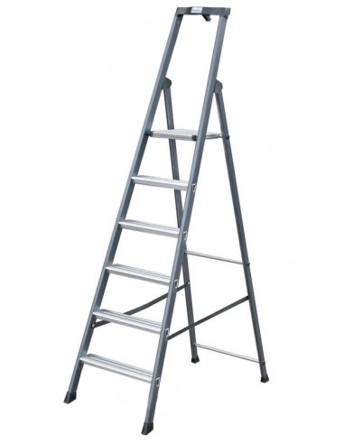 Krause Monto Sepro Lépcsőfokos Állólétra, Eloxált 6 Fokos