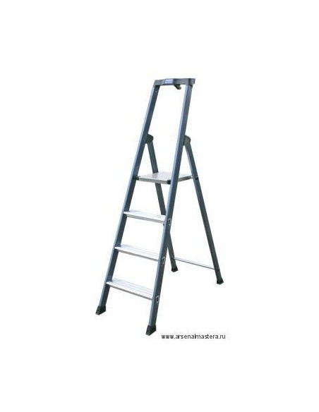 Krause Monto Sepro Lépcsőfokos Állólétra, Eloxált 4 Fokos