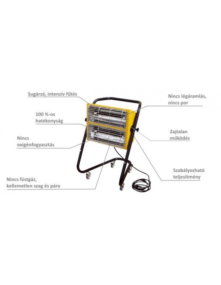 HŐLÉGFÚVÓ MASTER HALL3000 (INFRAVÖRÖS ELEKTROMOS 3KW)