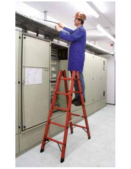 Krause Stabilo Műanyag Két Oldalon Járható Létra 2X4 Fokos