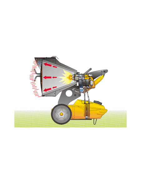 INFRAVÖRÖS HŐSUGÁRZÓ MASTER DC61 (HIBRID 17KW)