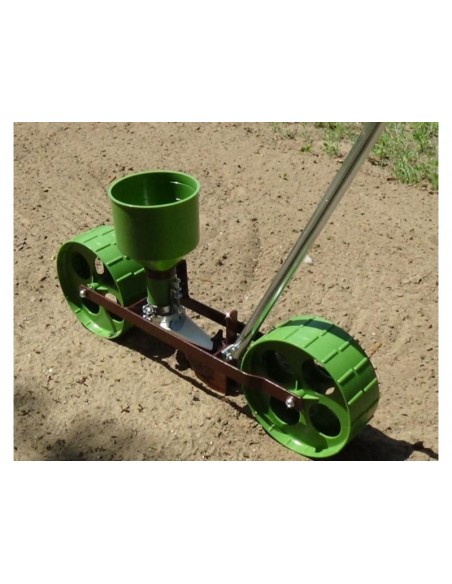 R4 Mini Farmer Rezgőnyelves Vetőgép, sorkerekes nyéllel