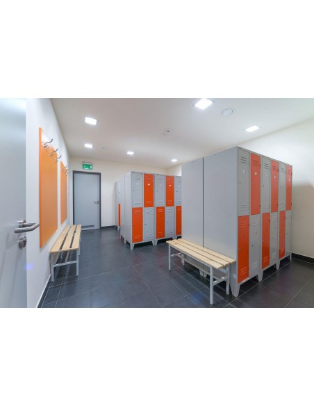 metaloBox PROJECT 3/6 Rövidajtós öltözőszekrény 6 rekeszes