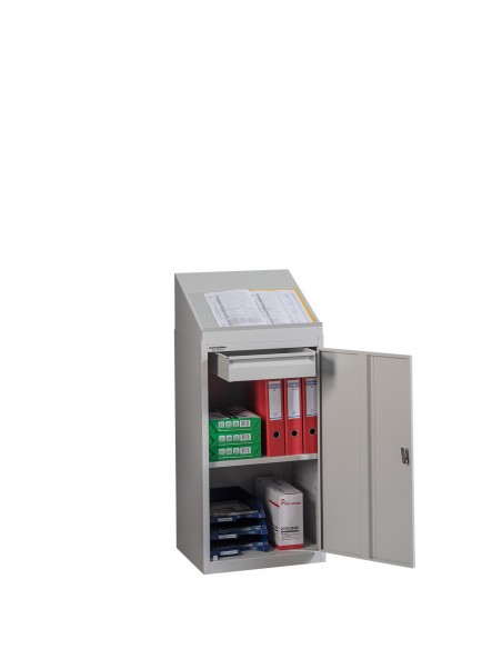 metaloBox HELPI CABINET+TOP Írópultos szekrény tetővel