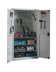 metaloBox TOOL PERFWALL-3 Profi szerszámszekrény 3 polccal