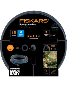 FISKARS Comfort locsolótömlő + tároló szett 13 mm (1/2") 15 m Q4