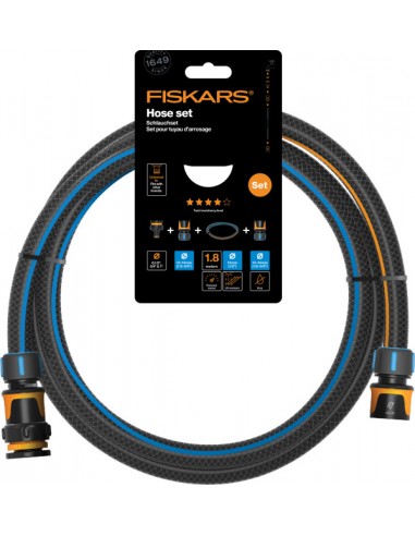 FISKARS Comfort tömlőszett 13 mm (1/2") 1,8 m, csatlakozókkal