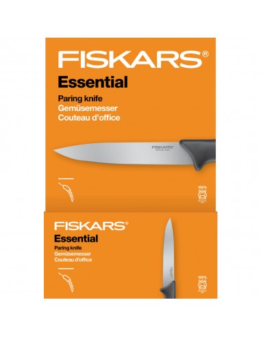FISKARS Essential ömlesztett hámozókés (10 cm)
