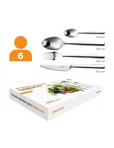 FISKARS Functional Form fényes evőeszköz készlet (24 részes)